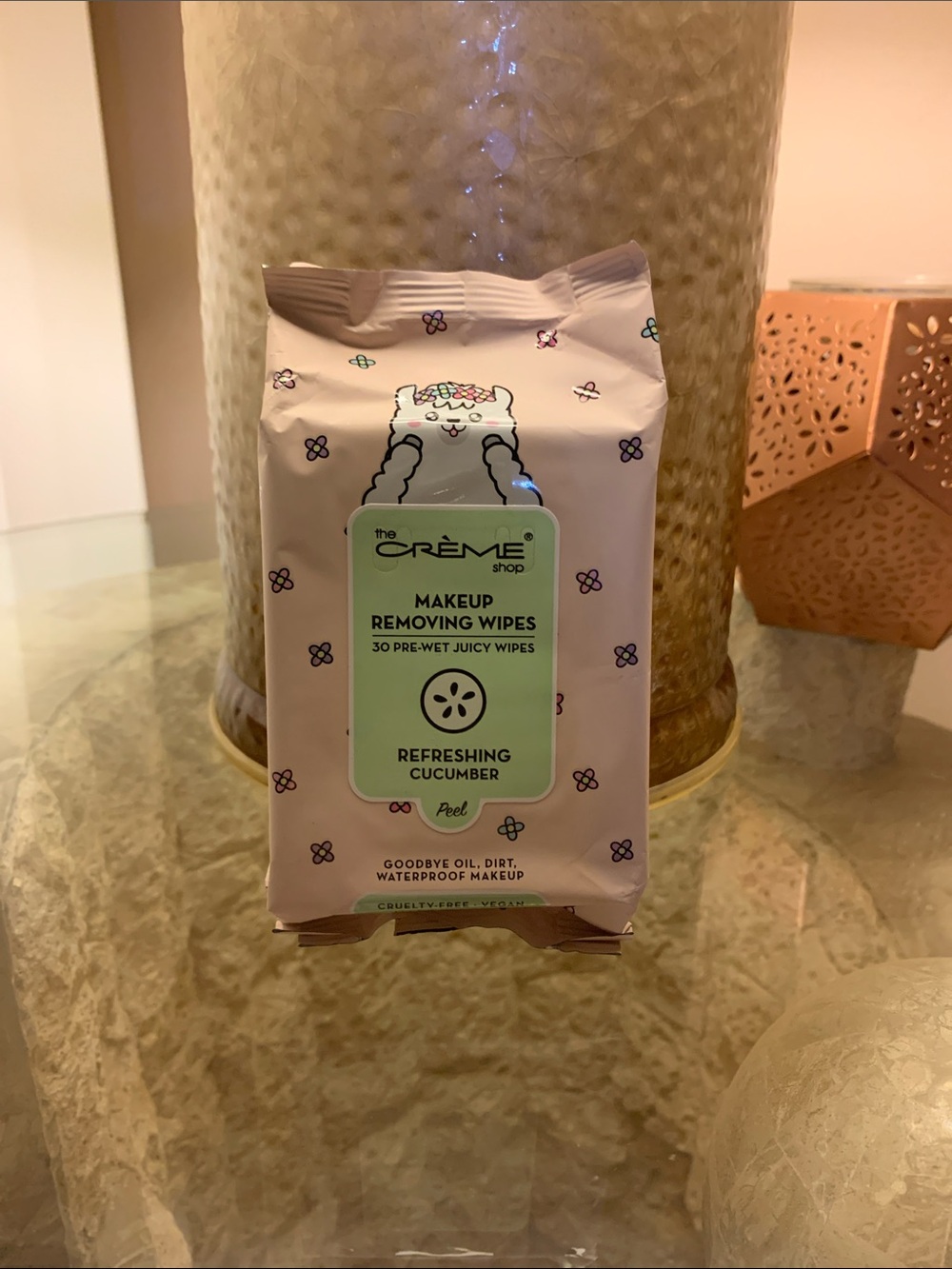 The Crème Shop Refreshing Cucumber Makeup Removing Wipes - 30 Count
